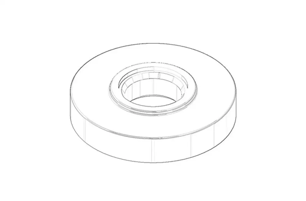 DORNBRACHT Rosette ERSATZTEILE 092787002 D. 55 x D. 21 x 11,5 mm Chrom, 092787002-00 Galeriebild 1